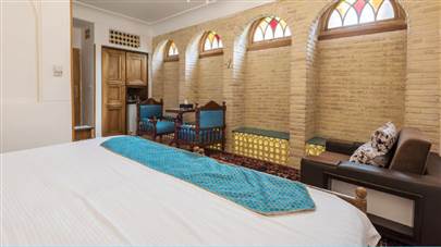اتاق دو تخته دبل هتل خانه تاریخی قصر منشی اصفهان